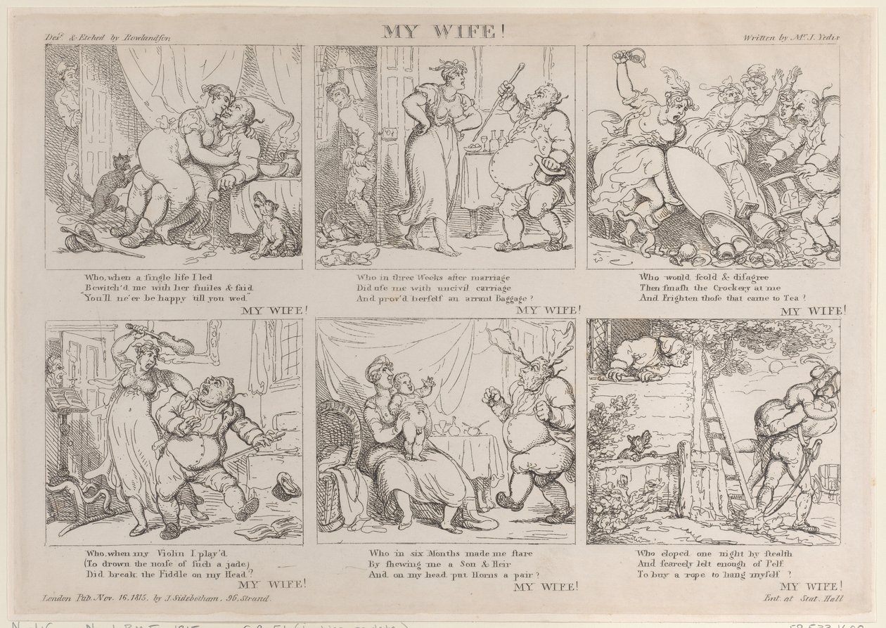 Min kone!, 16. november 1815., 16. november 1815. af Thomas Rowlandson