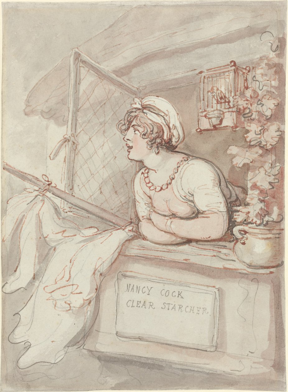 Nancy Cock - Clear Starcher af Thomas Rowlandson