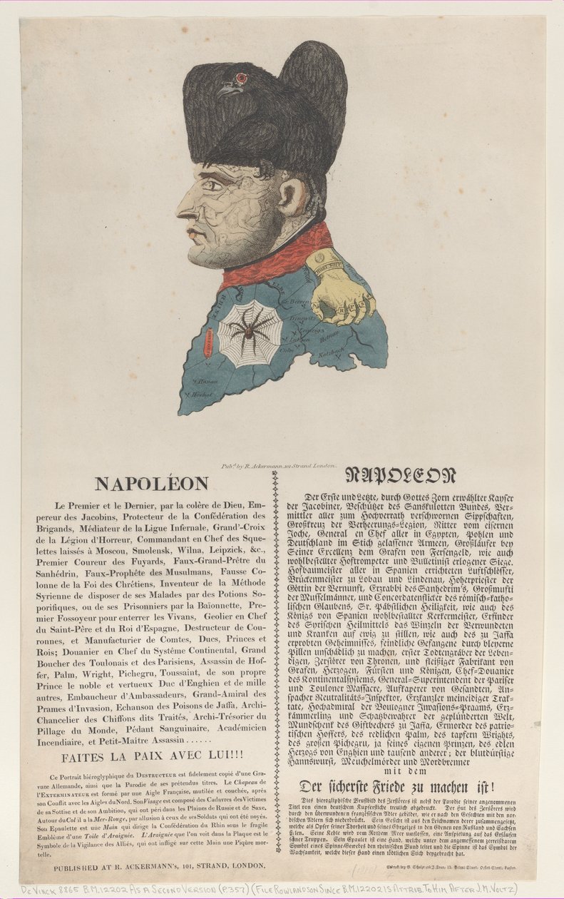 Napoleon, marts 1814., marts 1814. af Thomas Rowlandson