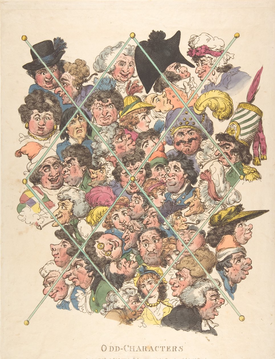 Odd Characters, 16. februar 1801., 16. februar 1801. af Thomas Rowlandson