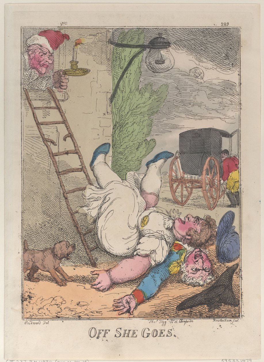 Off She Goes, 1812., 1812. af Thomas Rowlandson