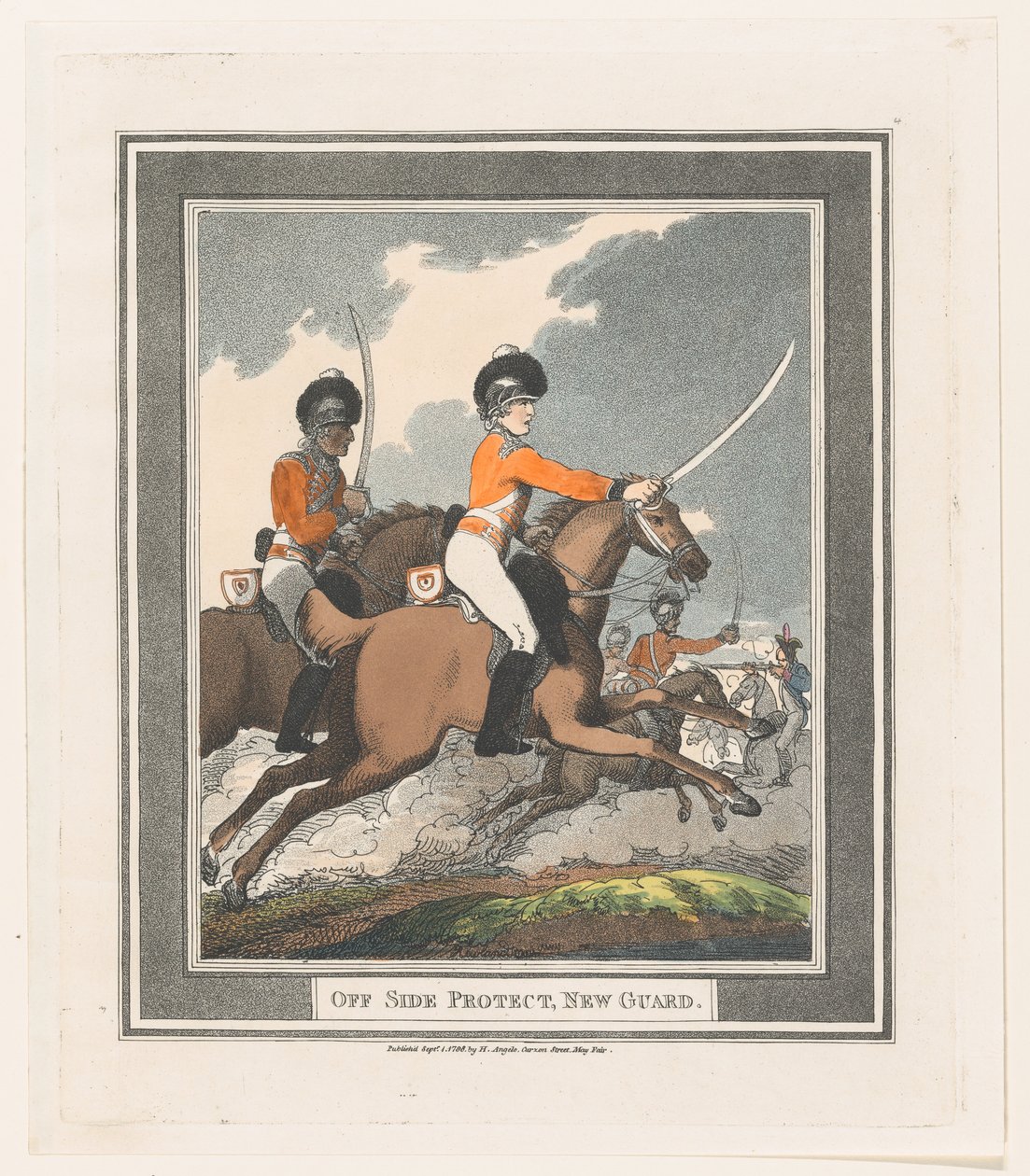 Off Side Protect, New Guard, 1. september 1798., 1. september 1798. af Thomas Rowlandson