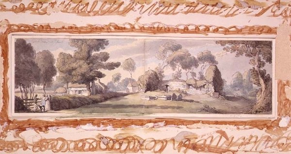 Old Church, Newtown, Isle of Wight af Thomas Rowlandson