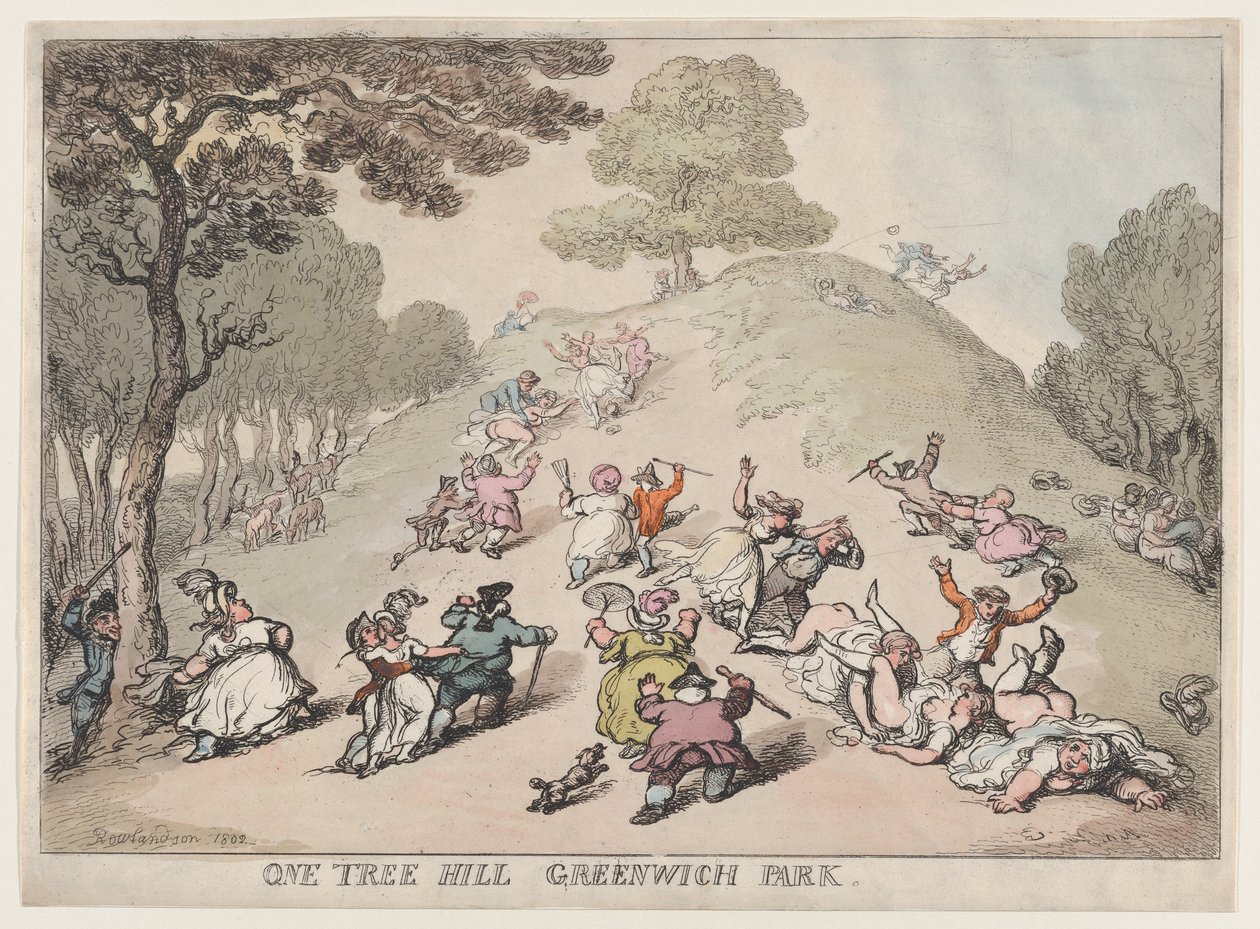 One Tree Hill, Greenwich Park, 1802., 1802. af Thomas Rowlandson