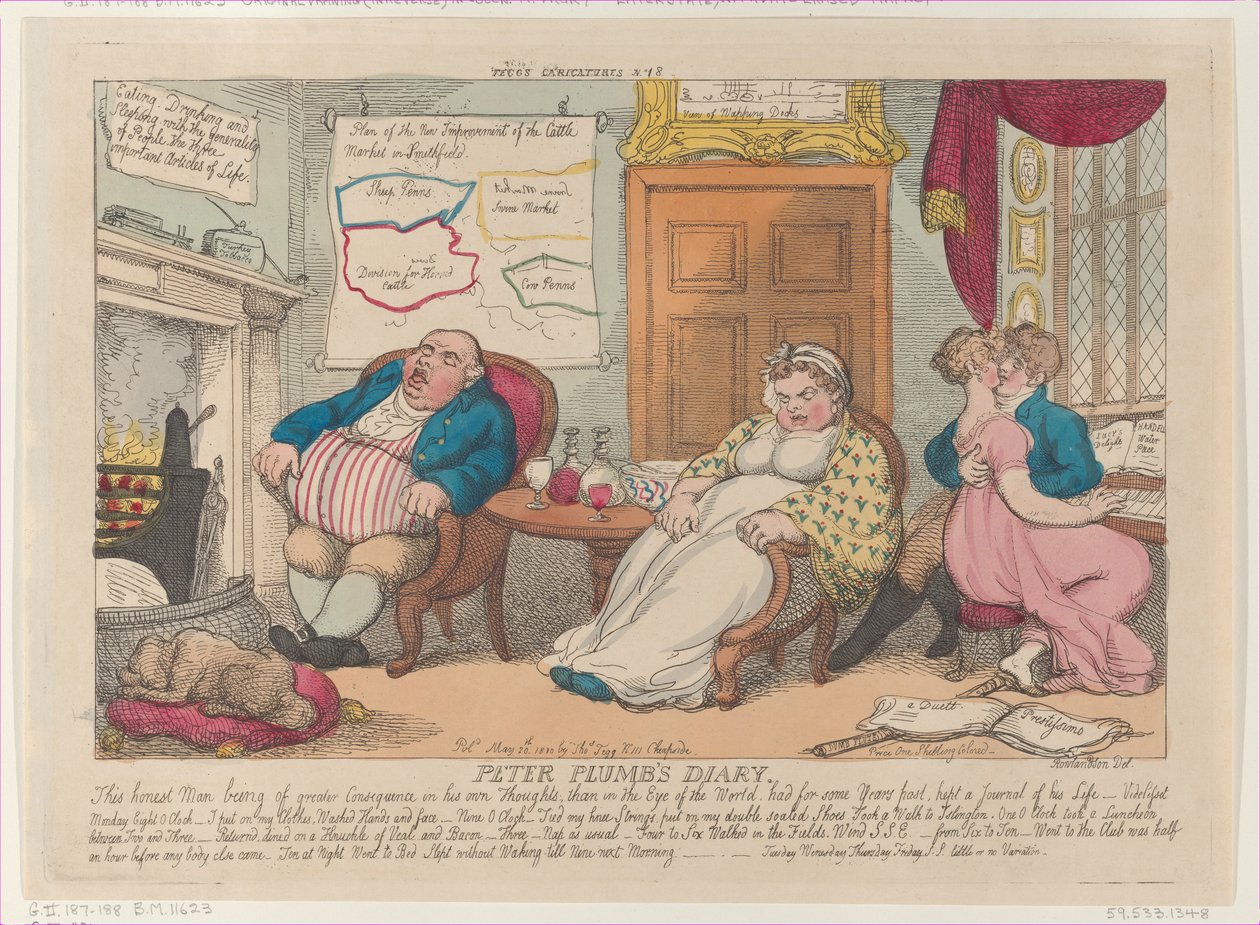 Peter Plumbs dagbog, 20. maj 1810., 20. maj 1810. af Thomas Rowlandson