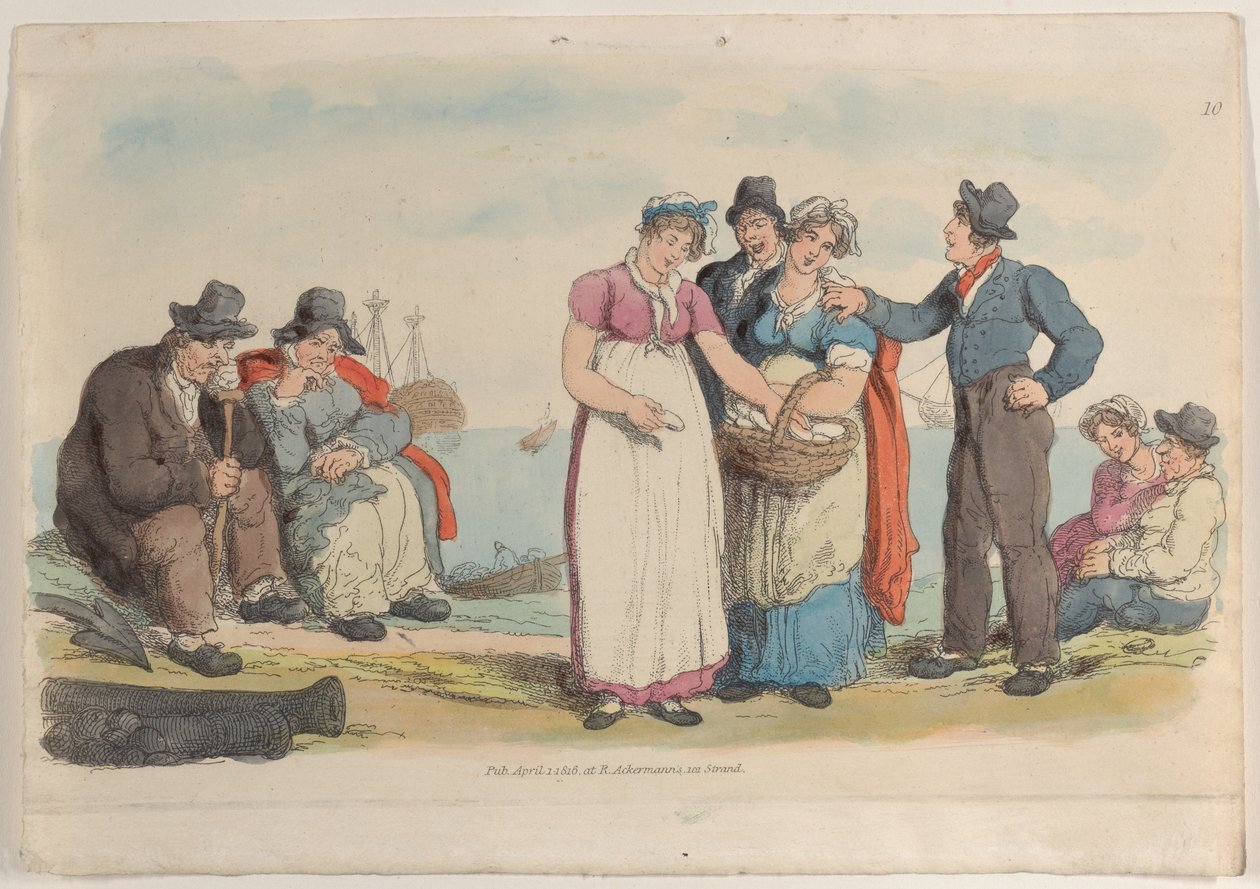 Plade 10, fra World in Miniature, 1816., 1816. af Thomas Rowlandson