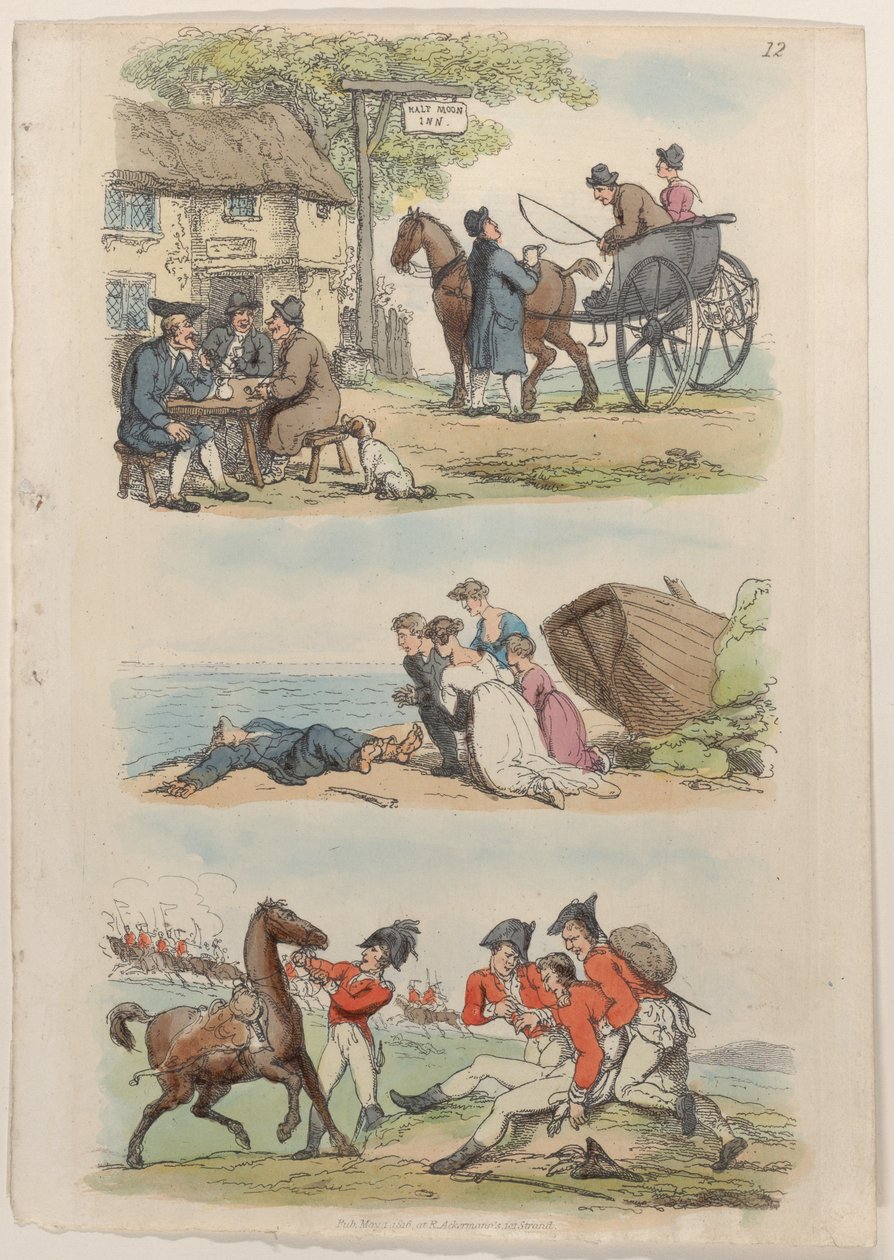 Plade 12, fra World in Miniature, 1816., 1816. af Thomas Rowlandson