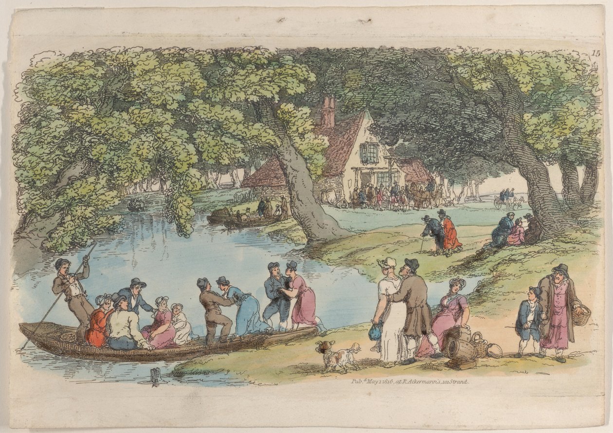 Tavle 15, fra World in Miniature, 1816., 1816. af Thomas Rowlandson