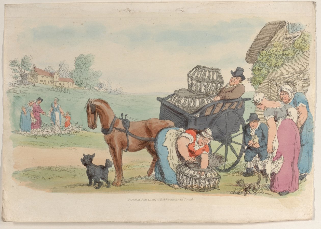 Tavle 17, fra World in Miniature, 1816., 1816. af Thomas Rowlandson