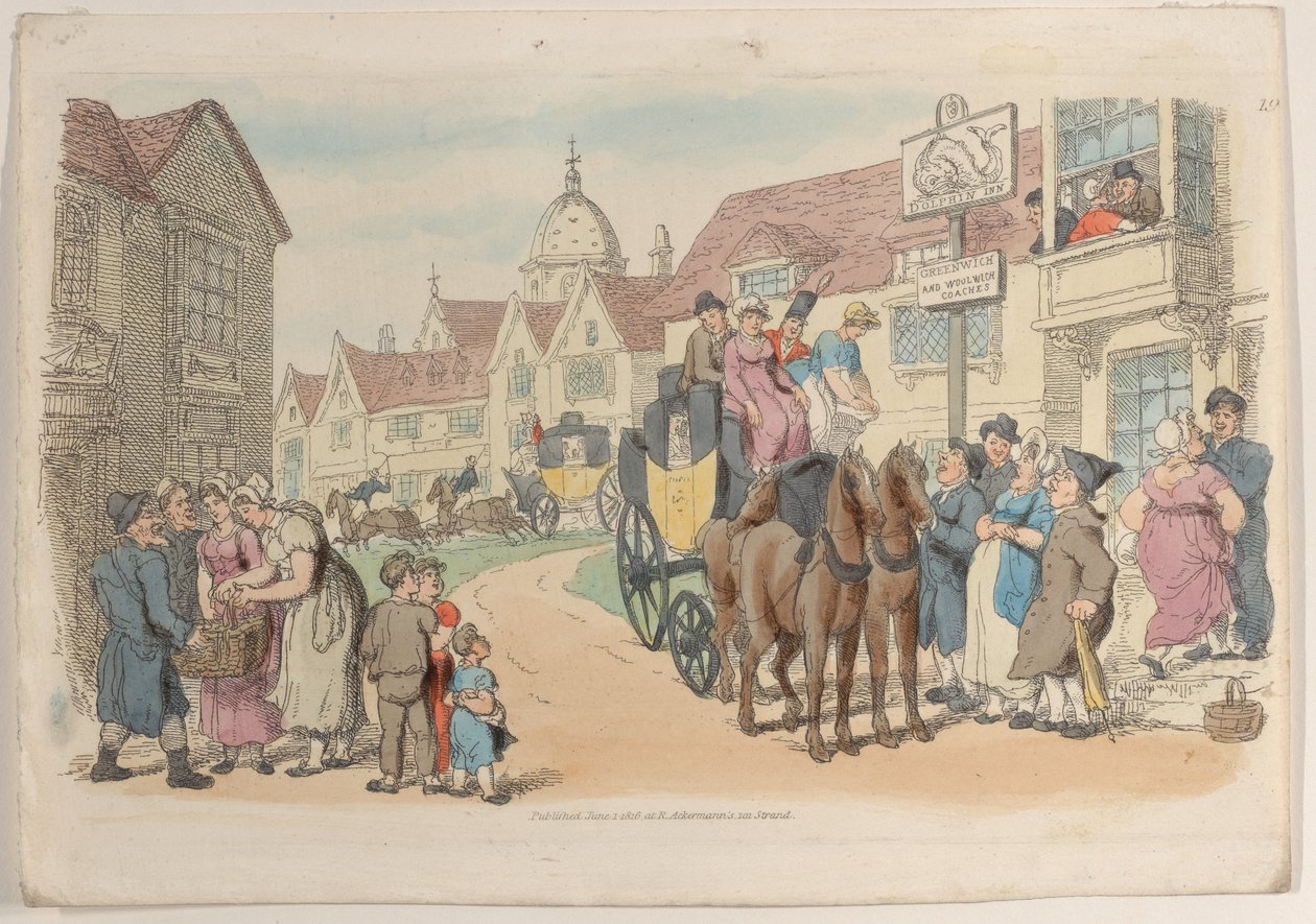 Tavle 19, fra World in Miniature, 1816., 1816. af Thomas Rowlandson