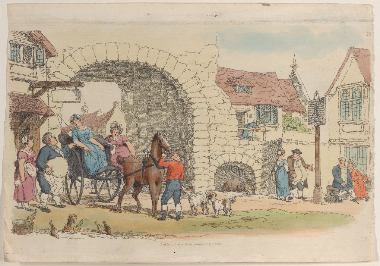 Tavle 21, fra World in Miniature, 1816., 1816. af Thomas Rowlandson