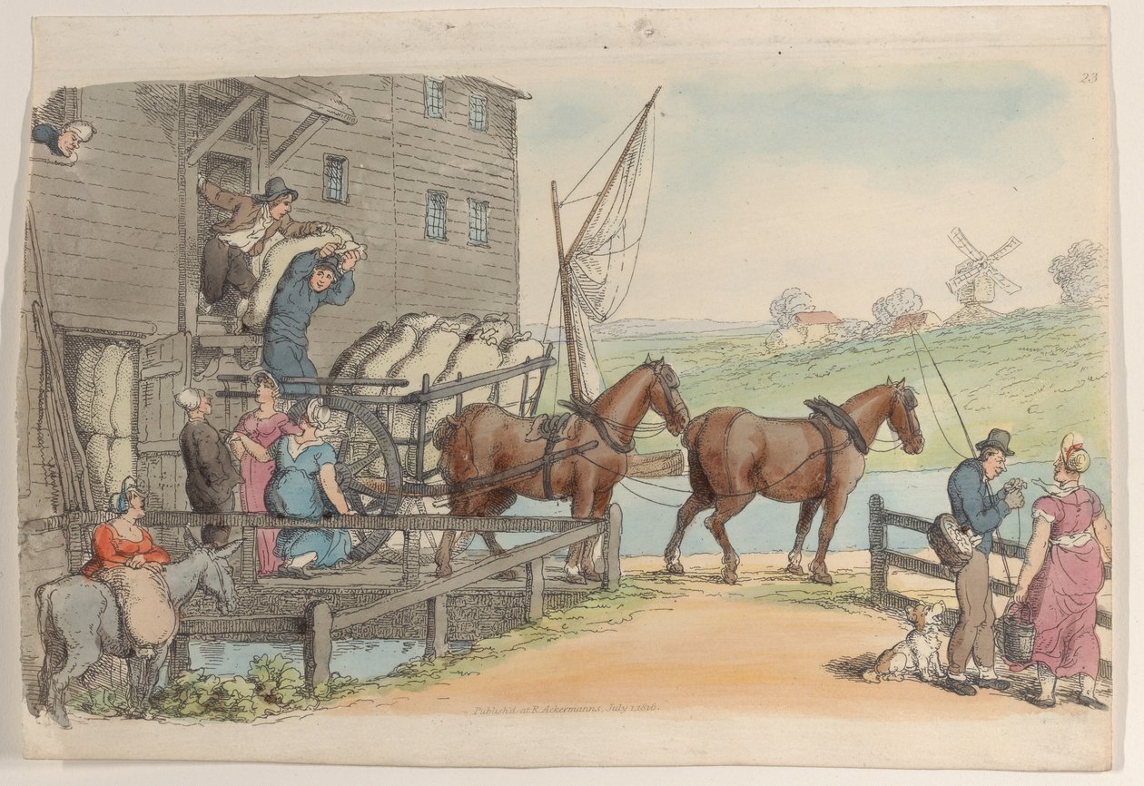 Tavle 23, fra World in Miniature, 1816., 1816. af Thomas Rowlandson