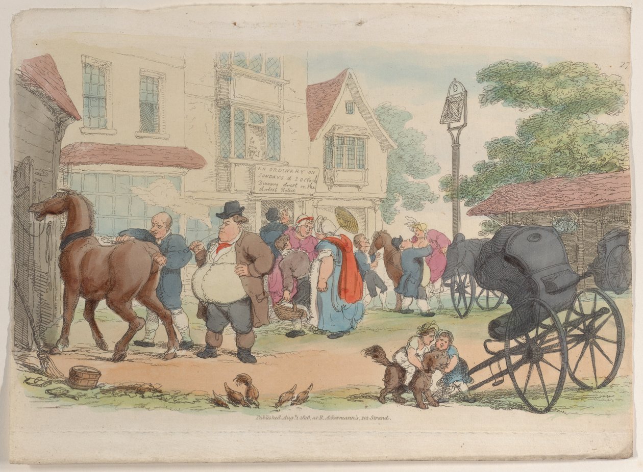 Tavle 27, fra World in Miniature, 1816., 1816. af Thomas Rowlandson