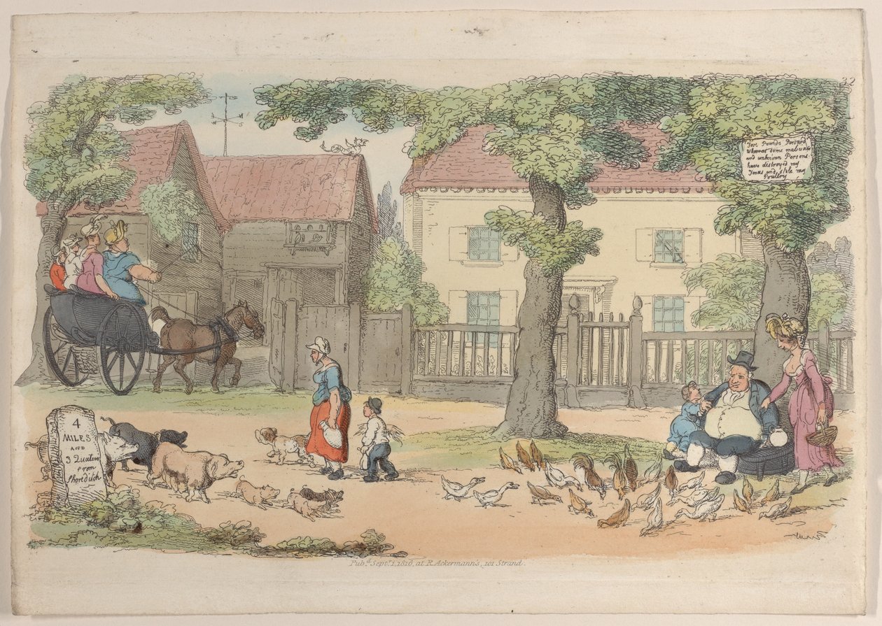 Tavle 32, fra World in Miniature, 1816., 1816. af Thomas Rowlandson