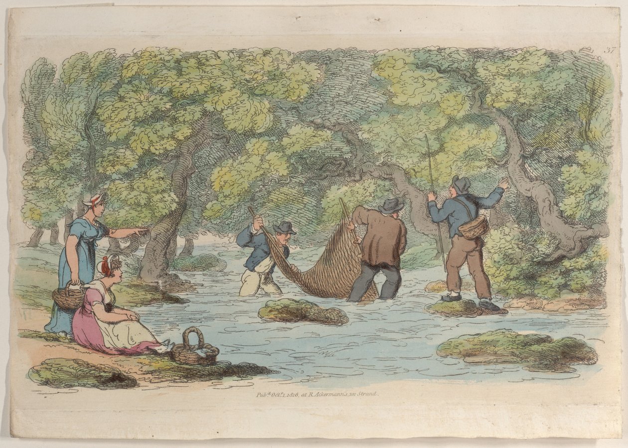 Plade 37, fra World in Miniature, 1816., 1816. af Thomas Rowlandson