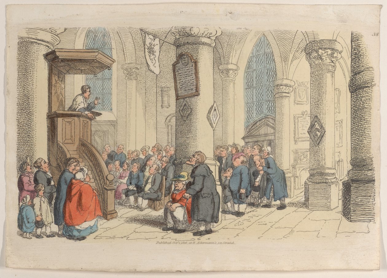 Tavle 38, fra World in Miniature, 1816., 1816. af Thomas Rowlandson