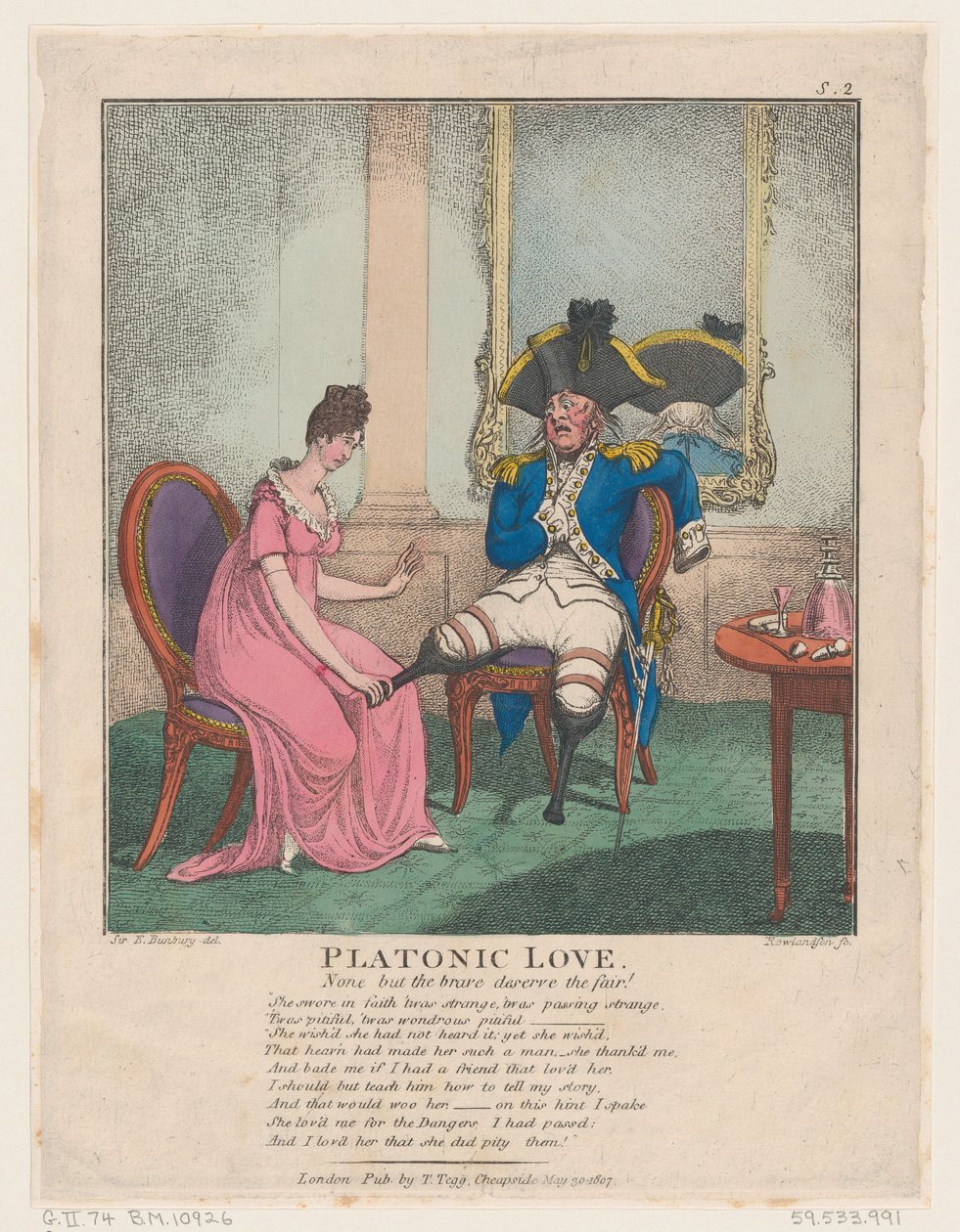 Platonisk kærlighed, 30. maj 1807., 30. maj 1807. af Thomas Rowlandson