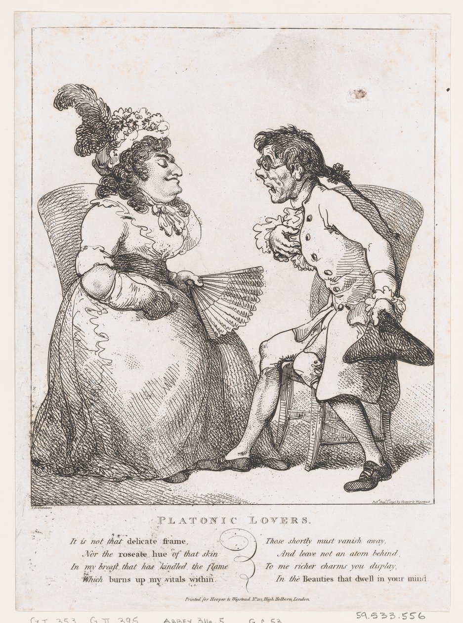 Platonske elskere, 1. august 1797., 1. august 1797. af Thomas Rowlandson