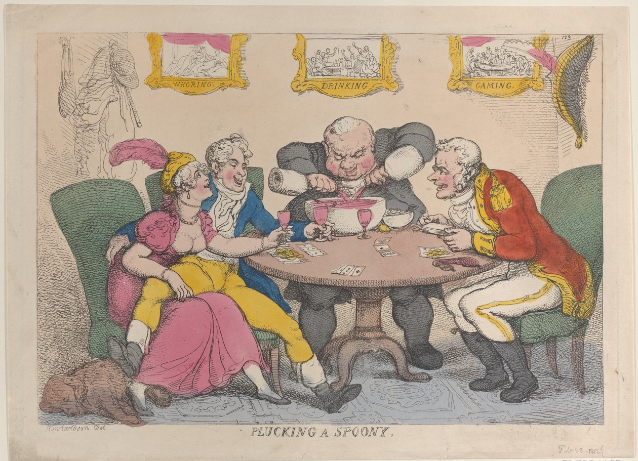Plukker en ske, 28. februar 1812., 28. februar 1812. af Thomas Rowlandson