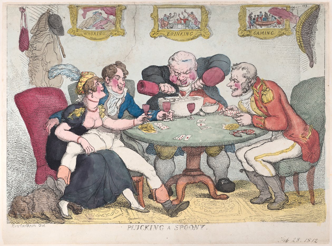 Plukker en ske, 28. februar 1812., 28. februar 1812. af Thomas Rowlandson