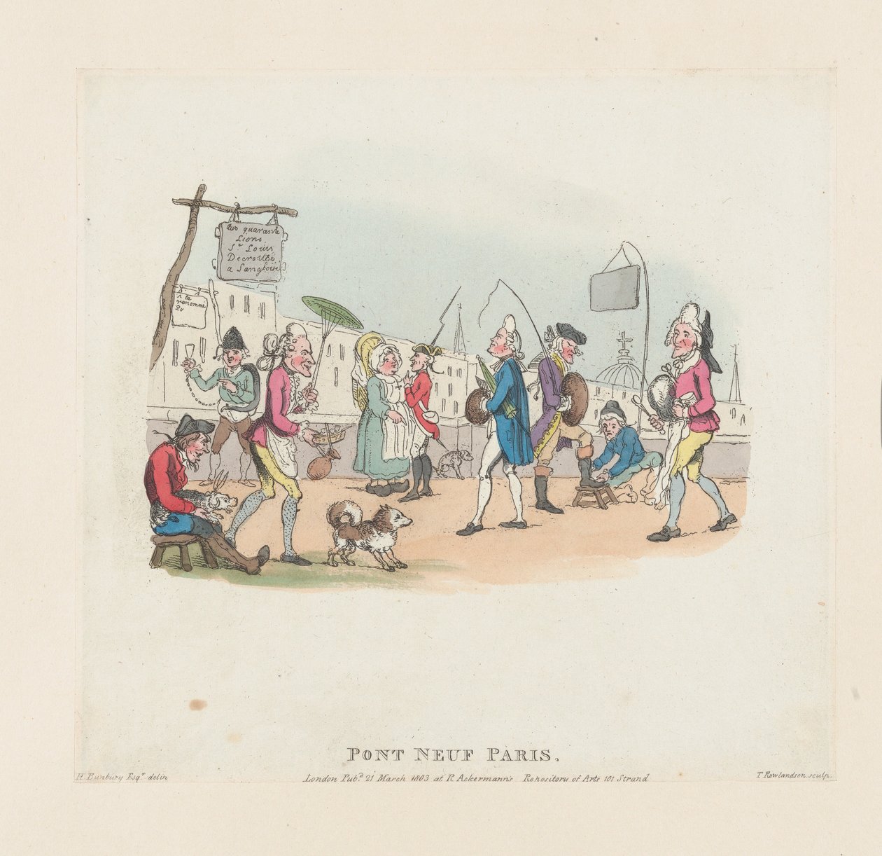 Pont Neuf, Paris, 1. maj 1803., 1. maj 1803. af Thomas Rowlandson