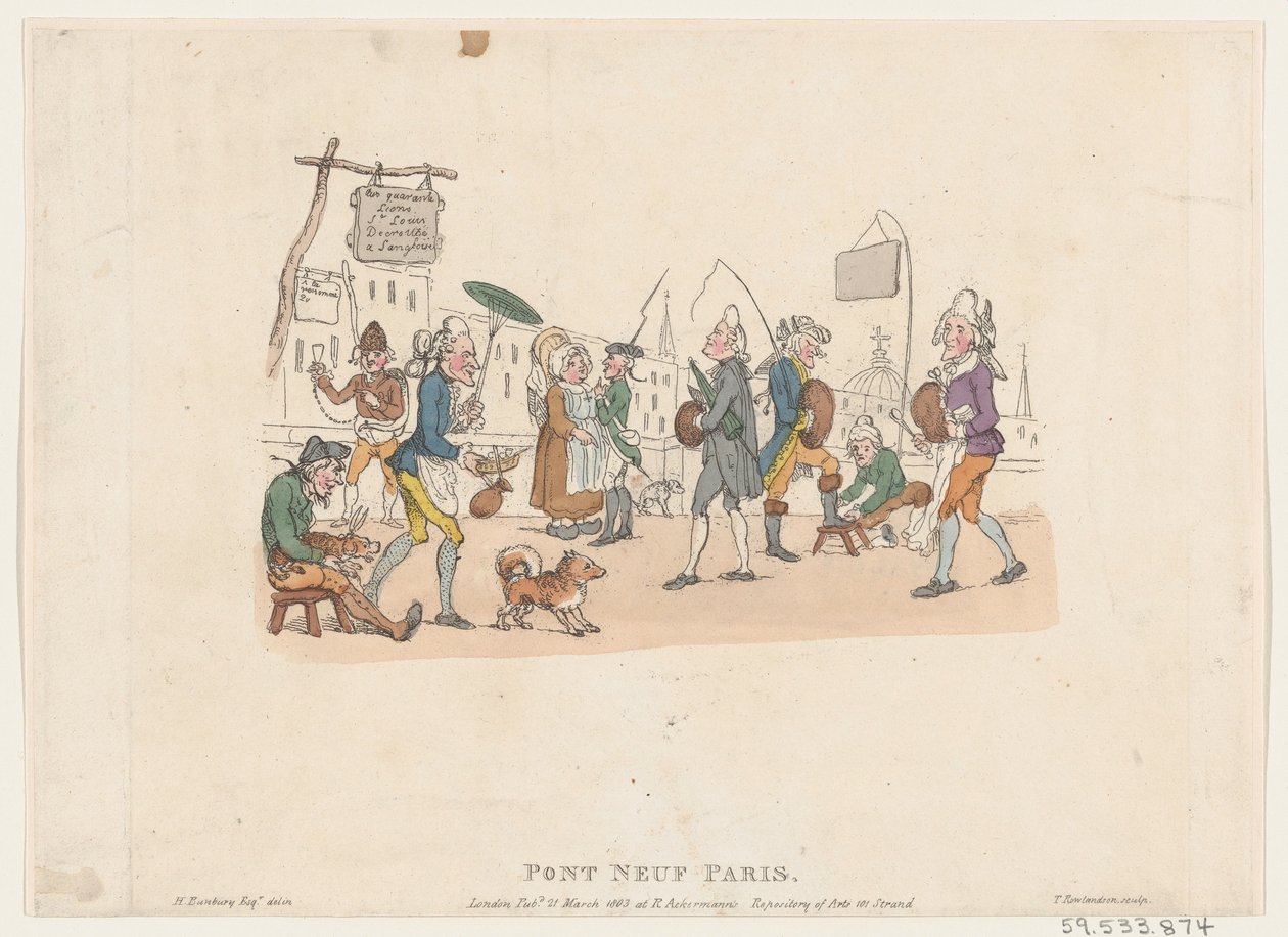 Pont Neuf, Paris, 1. maj 1803., 1. maj 1803. af Thomas Rowlandson