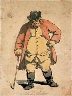 Portræt af Joseph Boden, ca. 1806-11 (akvarel, pen og blæk på papir) af Thomas Rowlandson