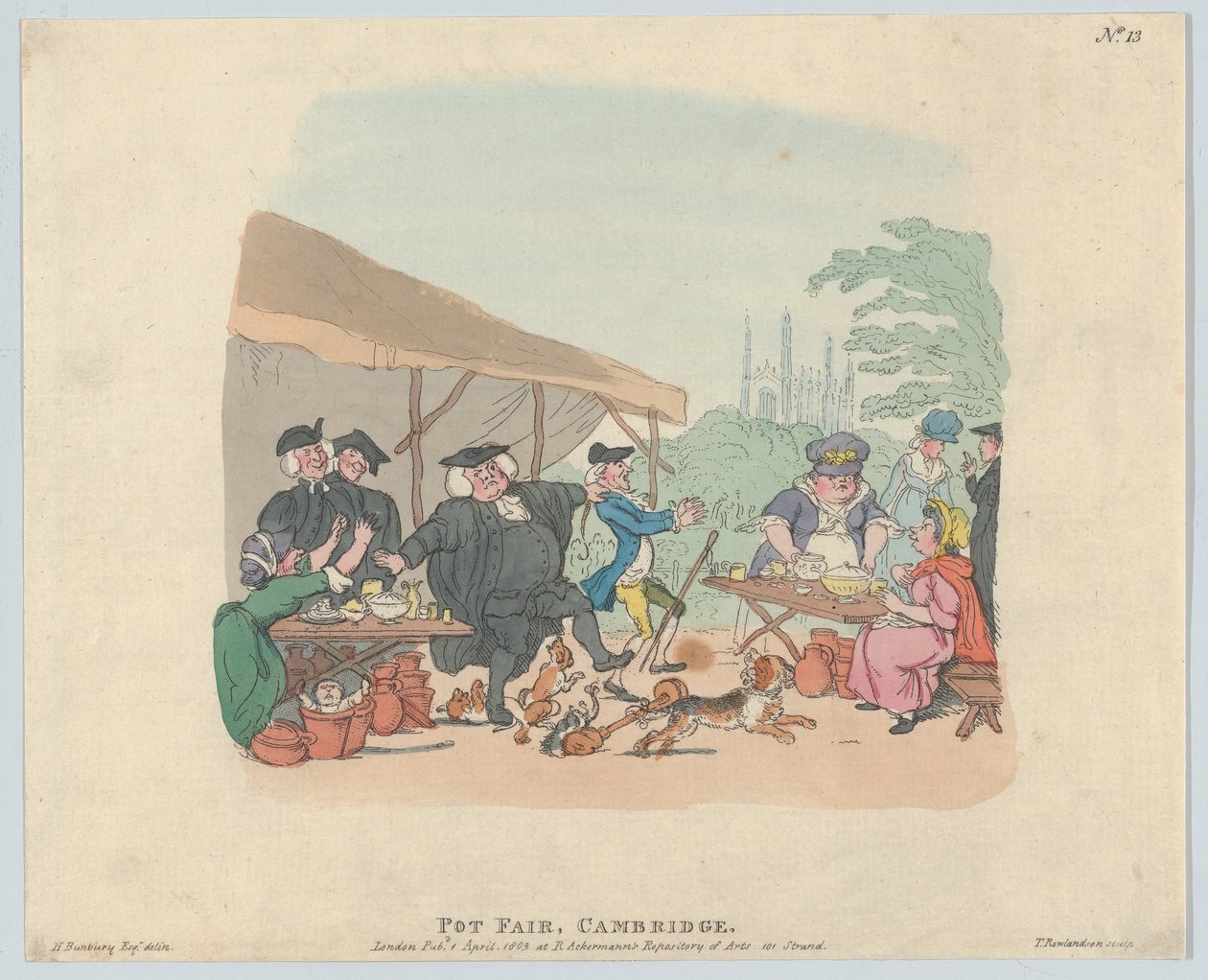 Pot Fair Cambridge, 1. maj 1803., 1. maj 1803. af Thomas Rowlandson