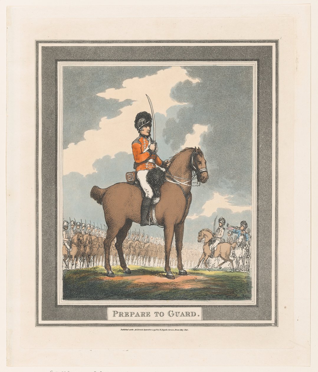 Forbered dig på at bevogte, 1. september 1798., 1. september 1798. af Thomas Rowlandson