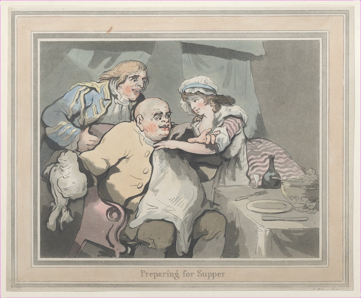 Forberedelse til nadver, 1790., 1790. af Thomas Rowlandson