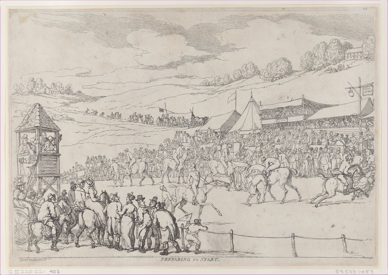 Forbereder til start, 30. september 1811., 30. september 1811. af Thomas Rowlandson