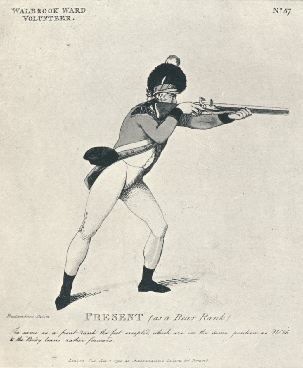 Til stede som en bageste rang, 1798 1909 af Thomas Rowlandson