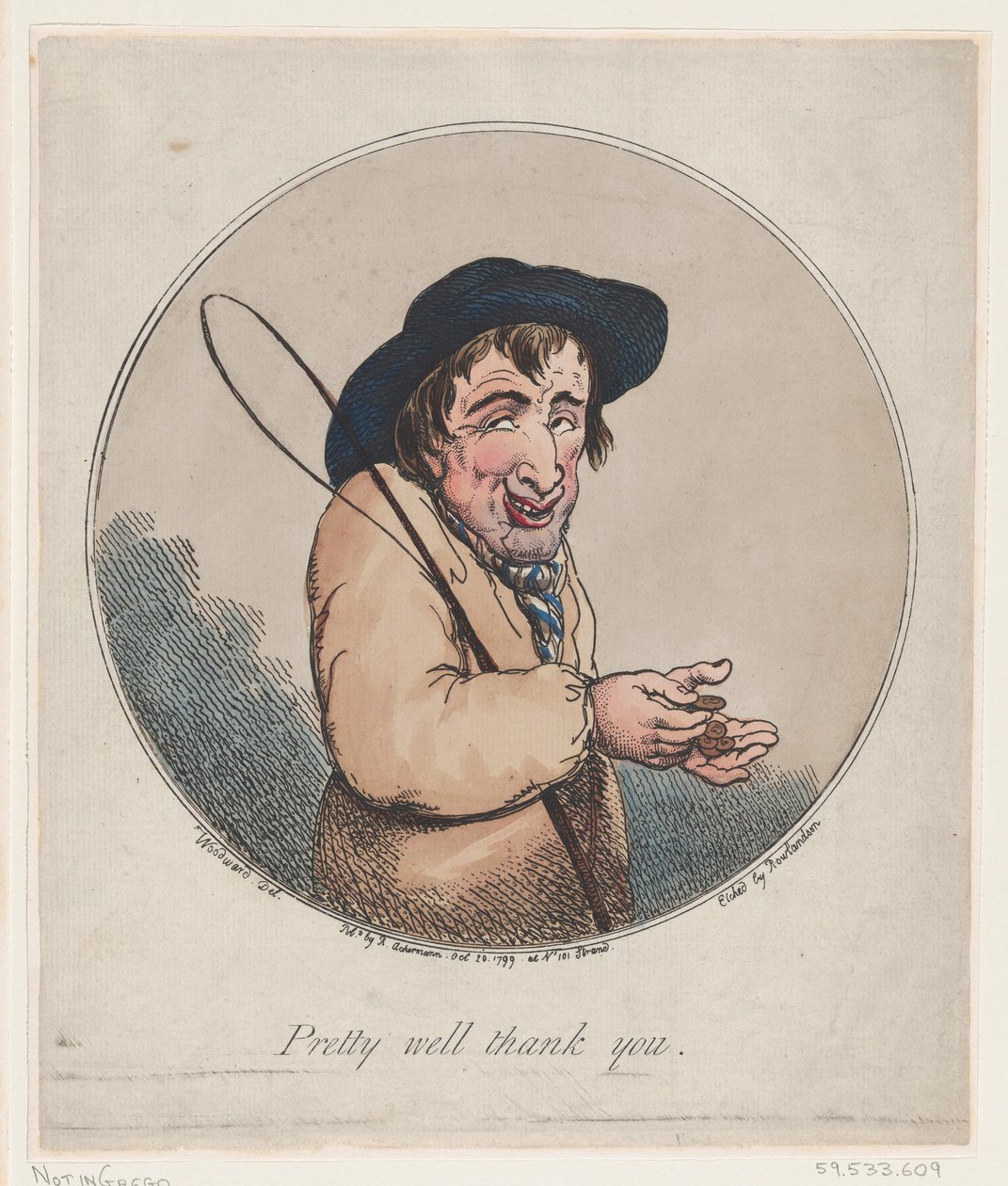 Godt tak, 20. oktober 1799., 20. oktober 1799. af Thomas Rowlandson