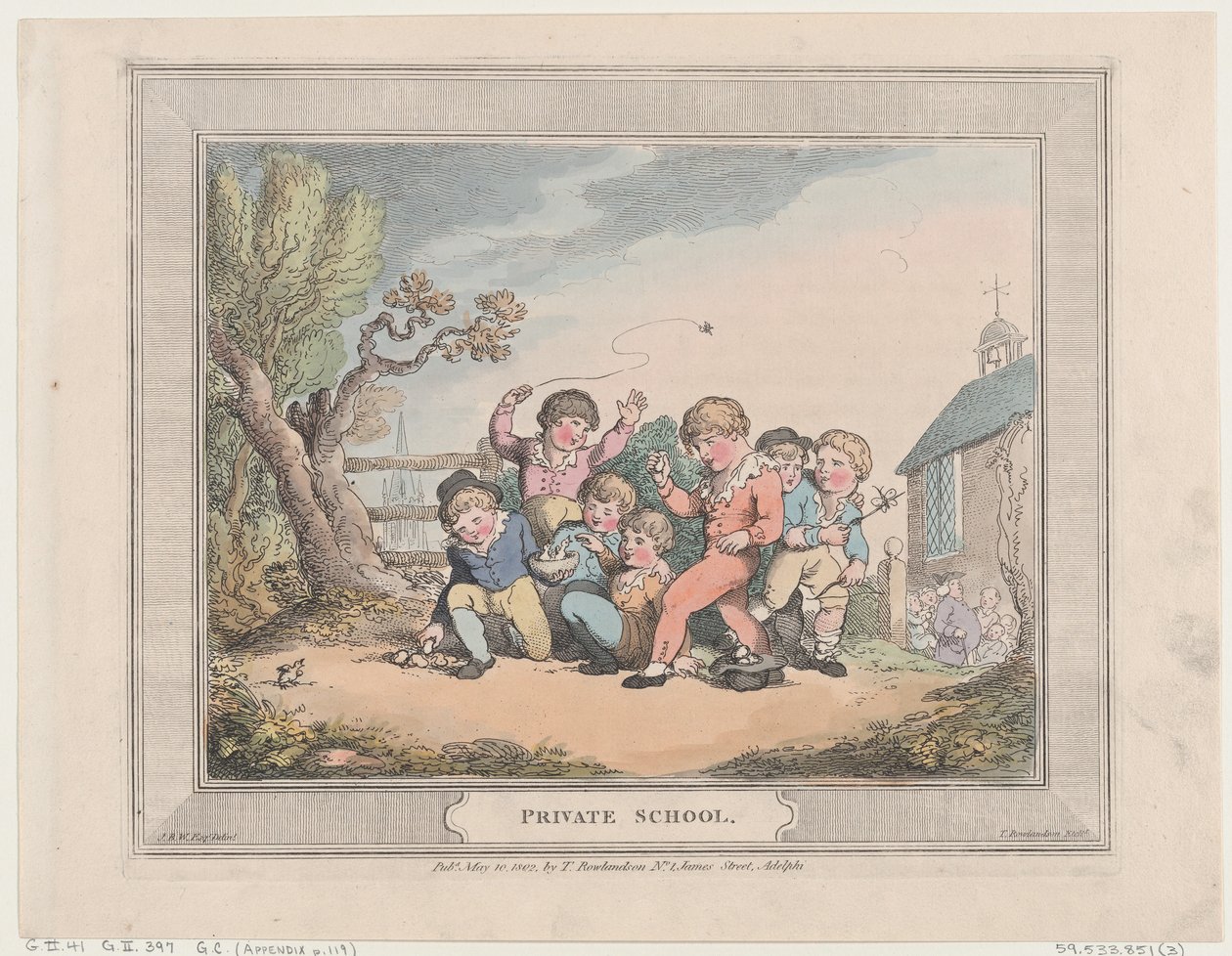 Privatskole, 10. maj 1802., 10. maj 1802. af Thomas Rowlandson