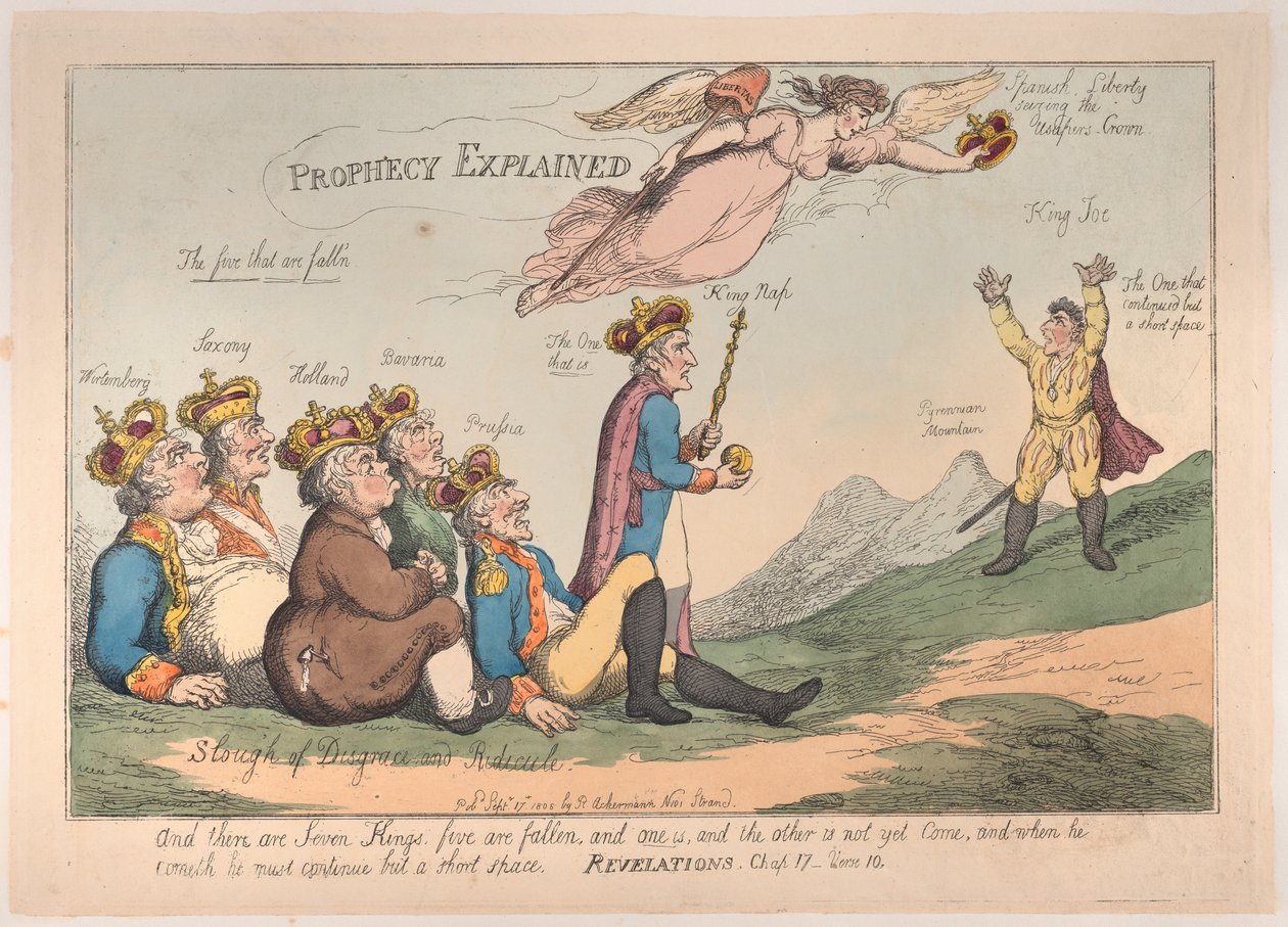 Forklaret profeti, 17. september 1808., 17. september 1808. af Thomas Rowlandson
