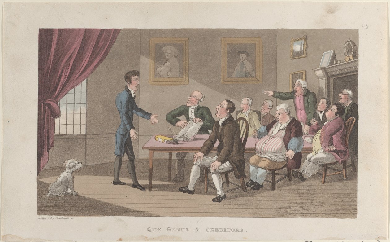 Historien om Johnny Quae Genus, The Little Fou..., 1. december, af Thomas Rowlandson