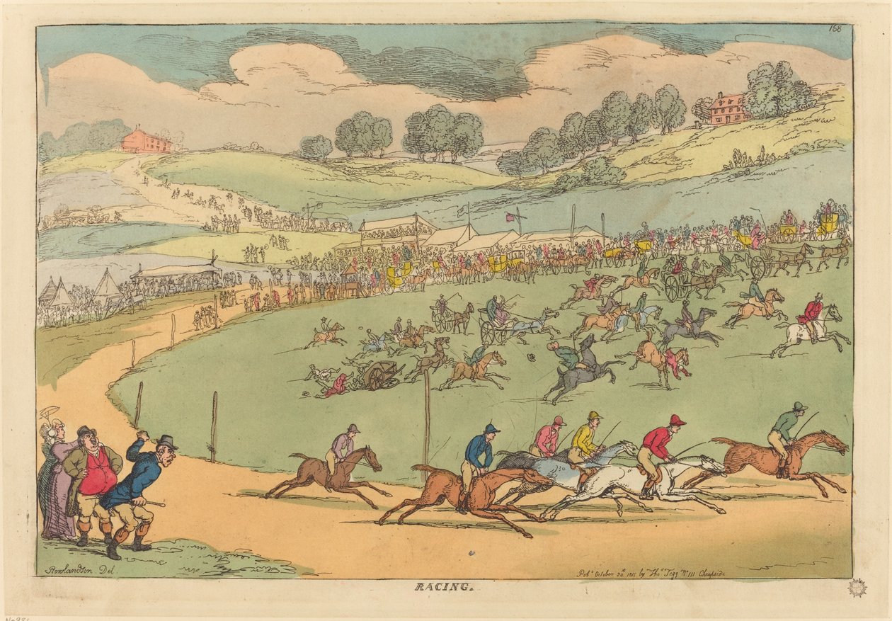 Racing af Thomas Rowlandson