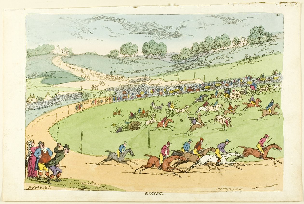 Racing af Thomas Rowlandson