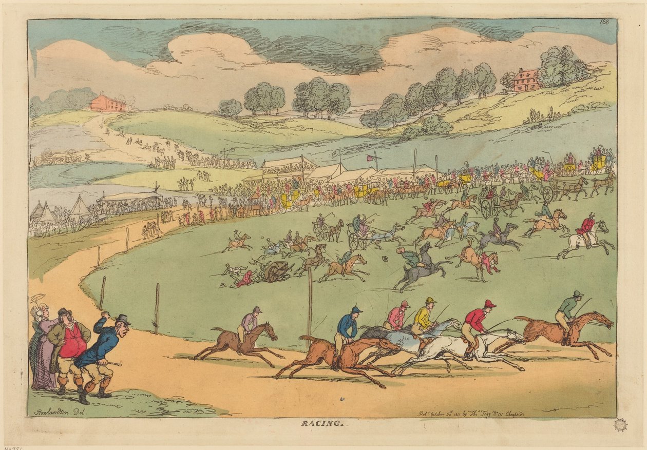 Racing af Thomas Rowlandson