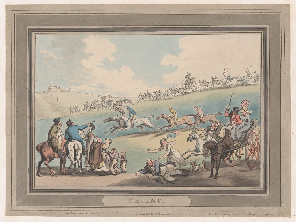 Racing [The Start], 1. januar 1799., 1. januar 1799. af Thomas Rowlandson