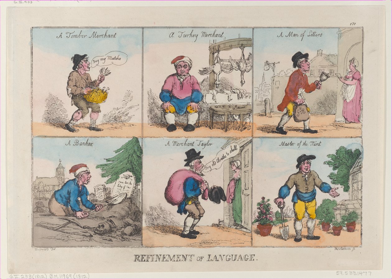 Sprogets forædling, 1. oktober 1802., 1. oktober 1802. af Thomas Rowlandson