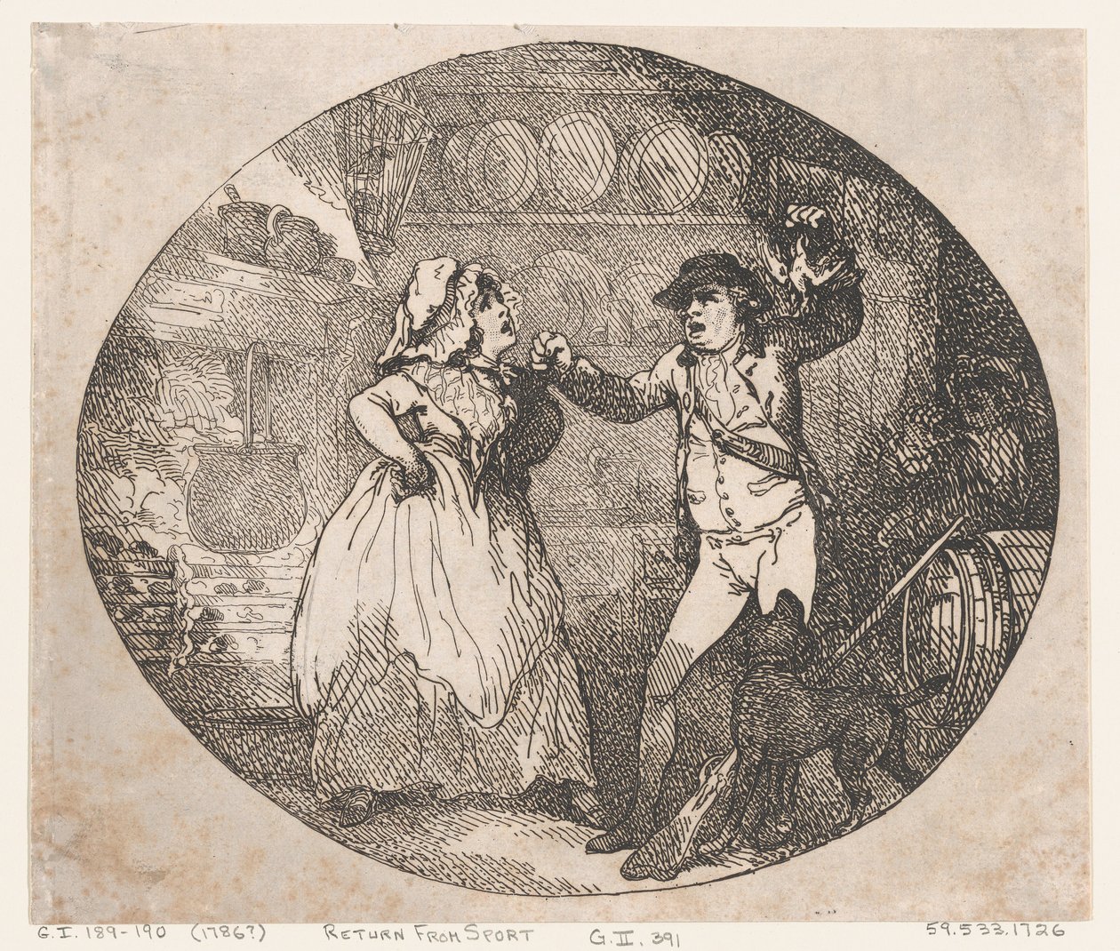 Tilbage fra sporten af Thomas Rowlandson