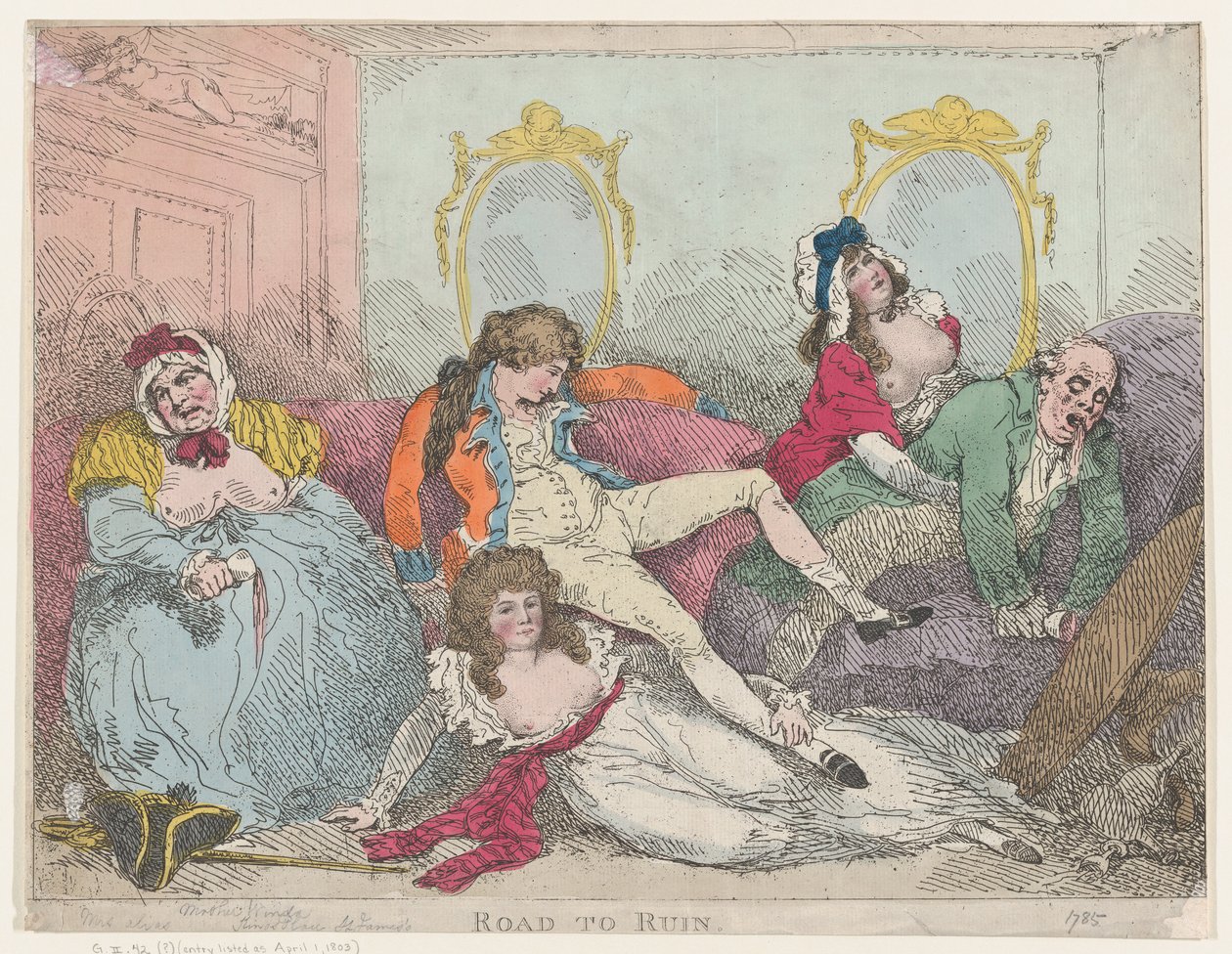 Vejen til undergang af Thomas Rowlandson