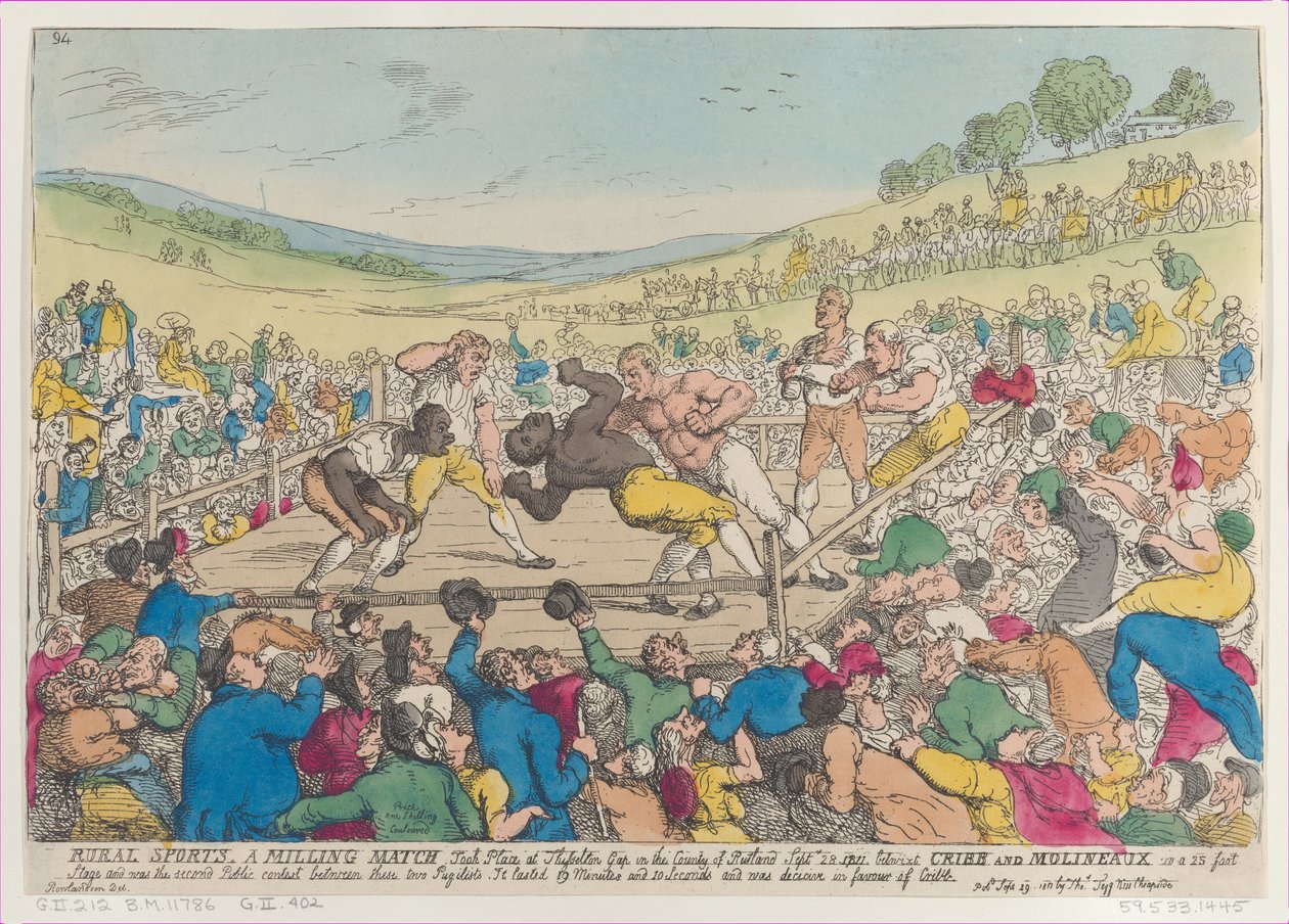 Landdistriktssport, A Milling Match, 29. september 1811., 29. september 1811. af Thomas Rowlandson