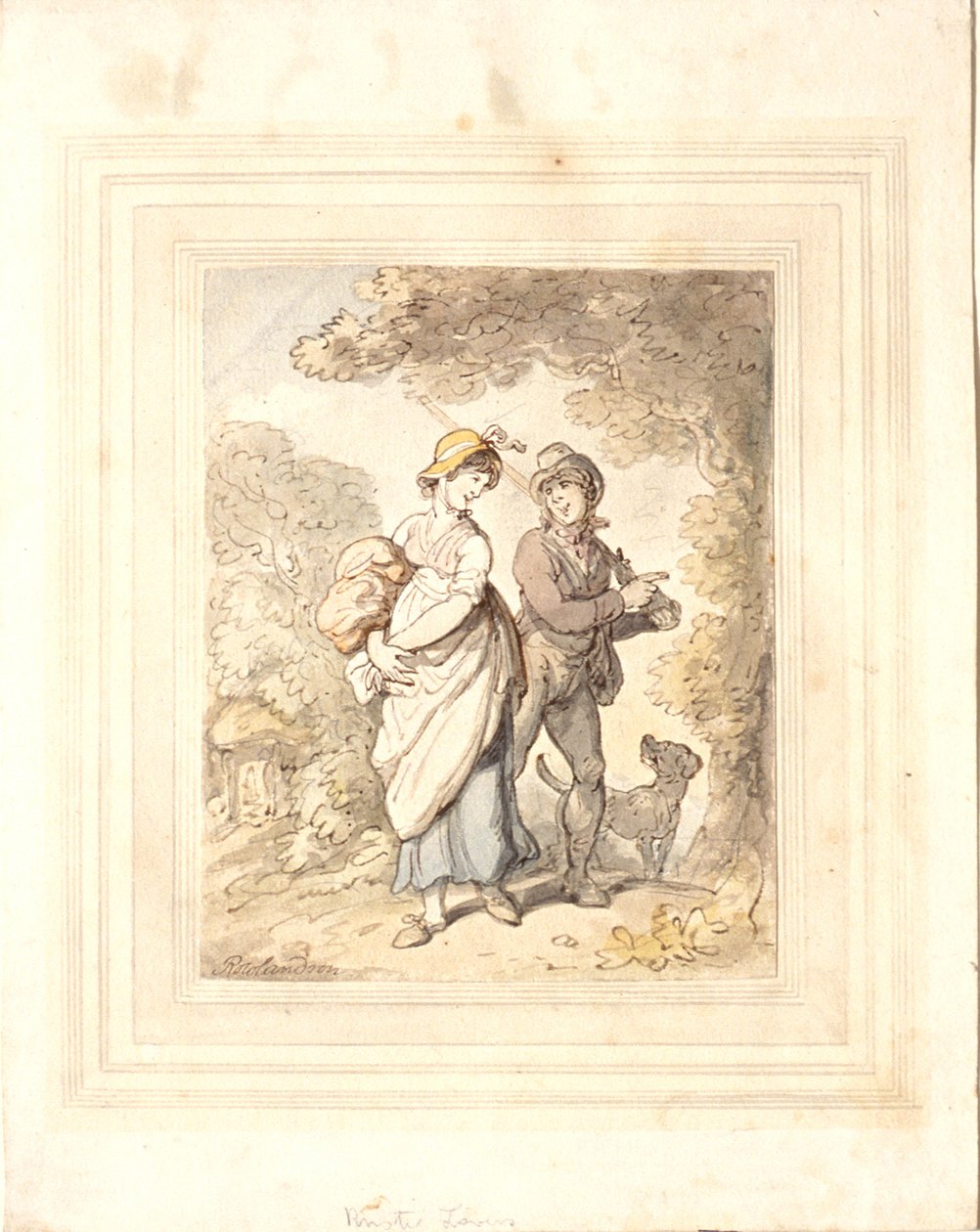Landlige elskende af Thomas Rowlandson