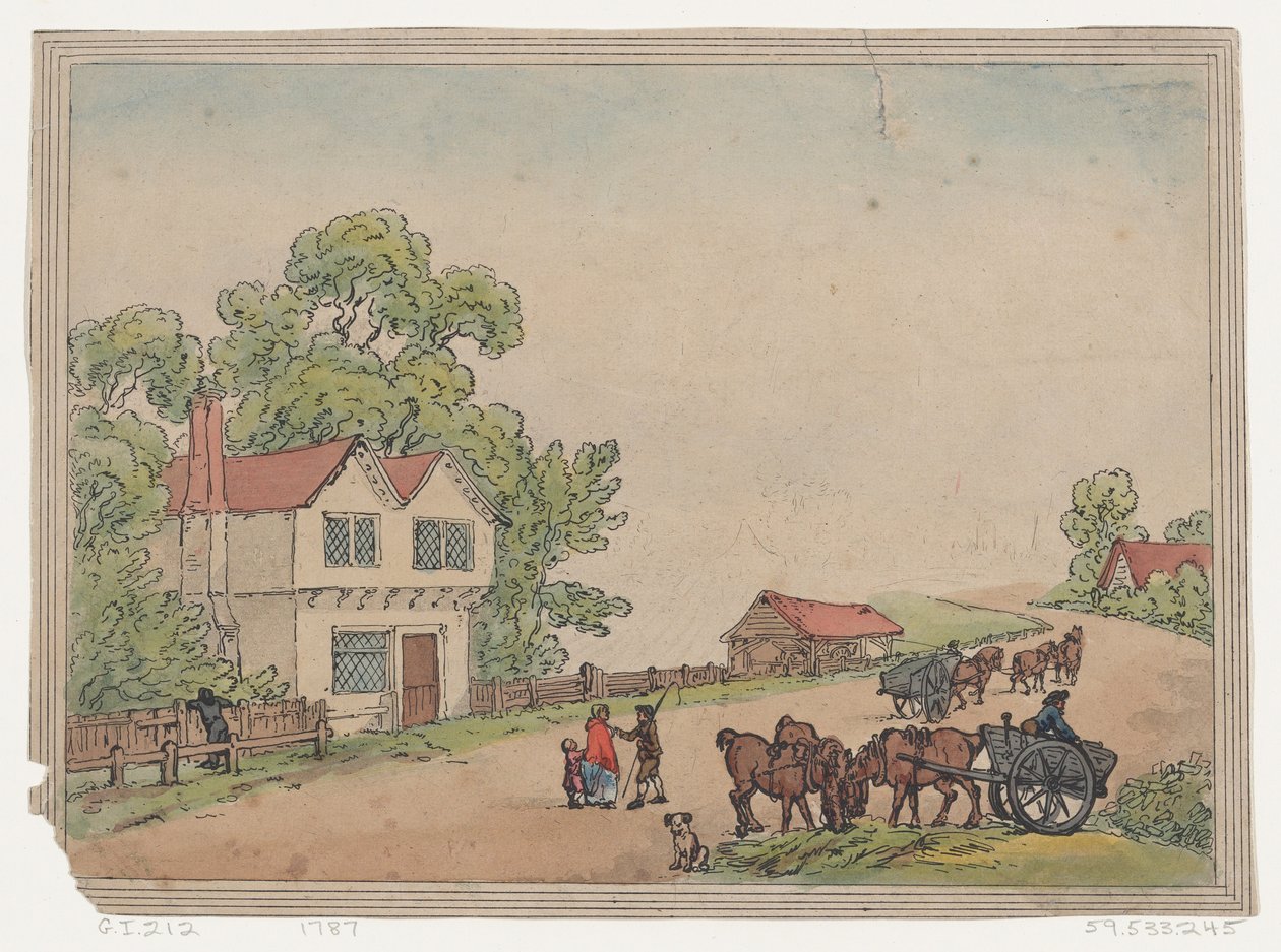 Rustik skitse, 1787., 1787. af Thomas Rowlandson