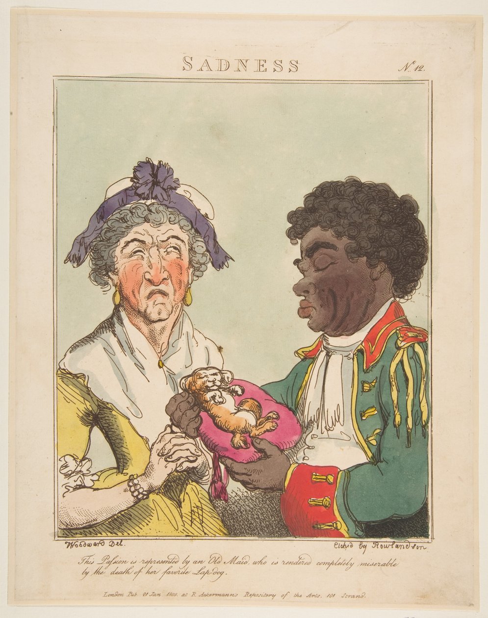 Sadness, 21. januar 1800. af Thomas Rowlandson