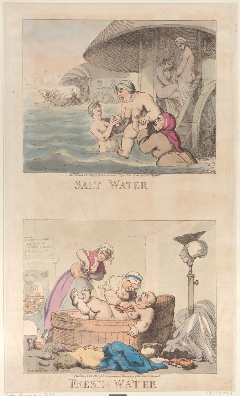 Saltvand og ferskvand, 25. marts 1800., 25. marts 1800. af Thomas Rowlandson