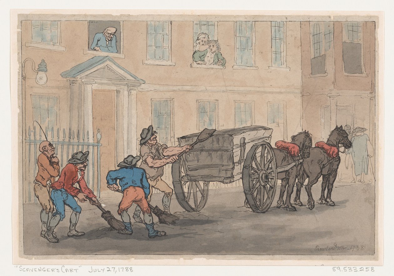 Skraldevognen af Thomas Rowlandson