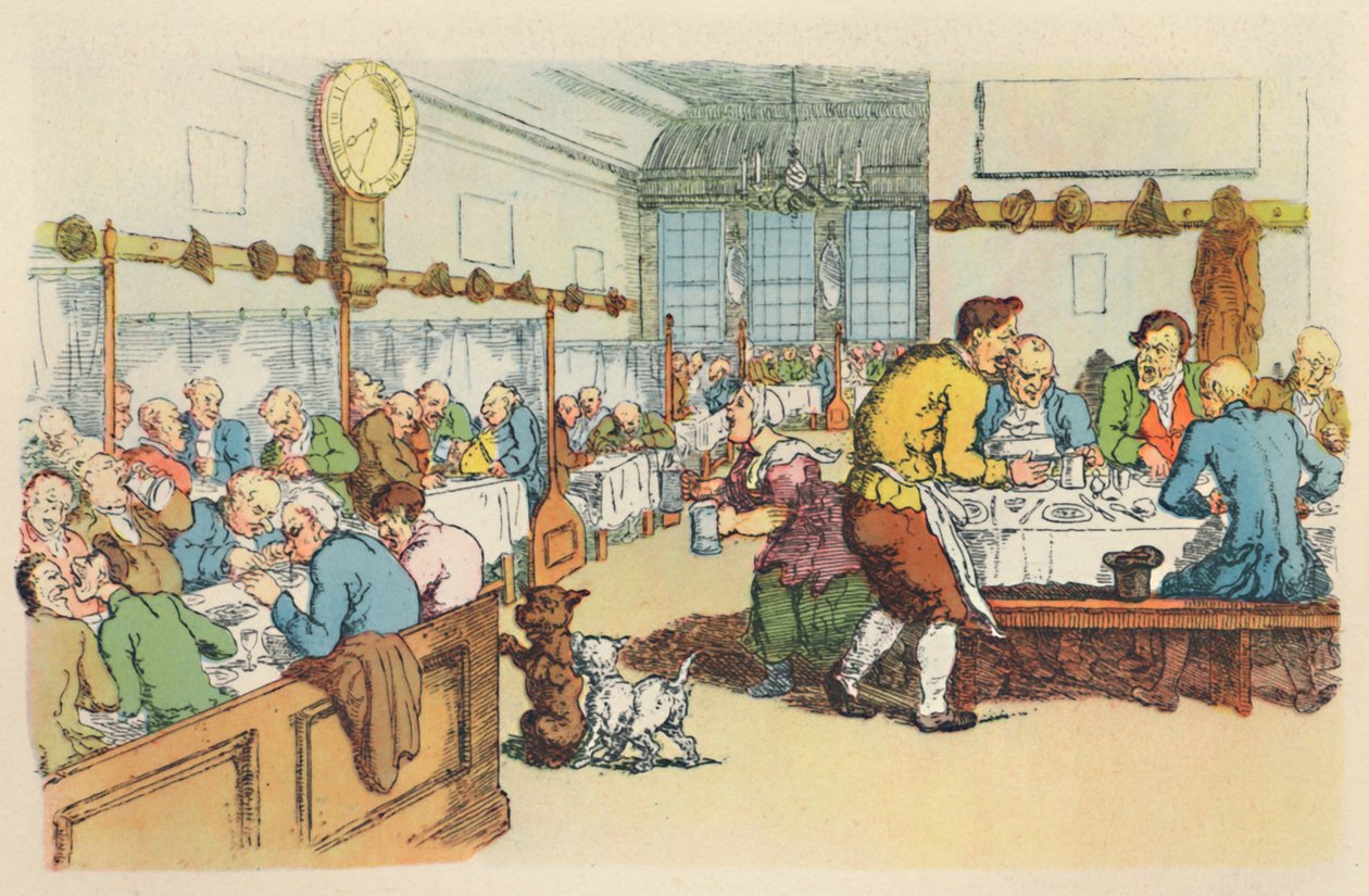Scene i et kaffehus, 1788, 1944. af Thomas Rowlandson